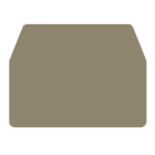 WEIDMÜLLER - Abschlussplatte, 25.1 mm x 1.5 mm, dunkelbeige