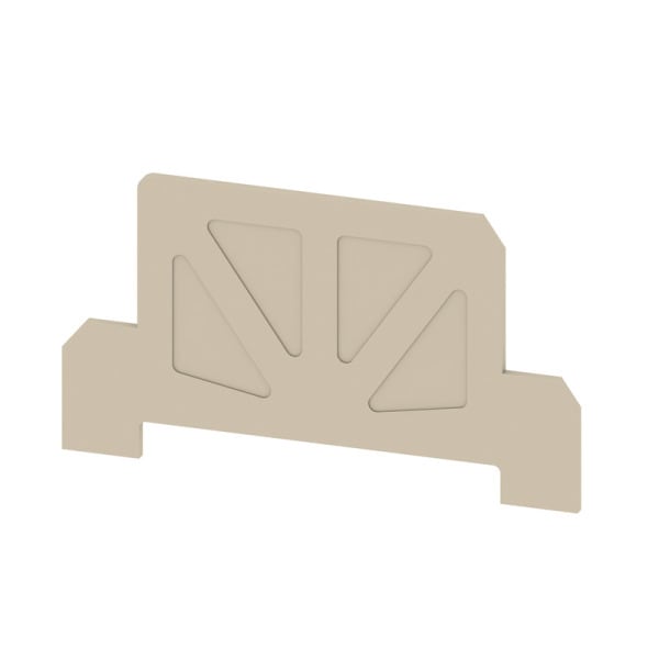 WEIDMÜLLER - Abschlussplatte, 73.5 mm x 1.5 mm, dunkelbeige