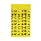 WEIDMÜLLER - Gerätemarkierung, selbstklebend, 14mm, Symbolpack:Erde, acrylbeschichtet, gelb