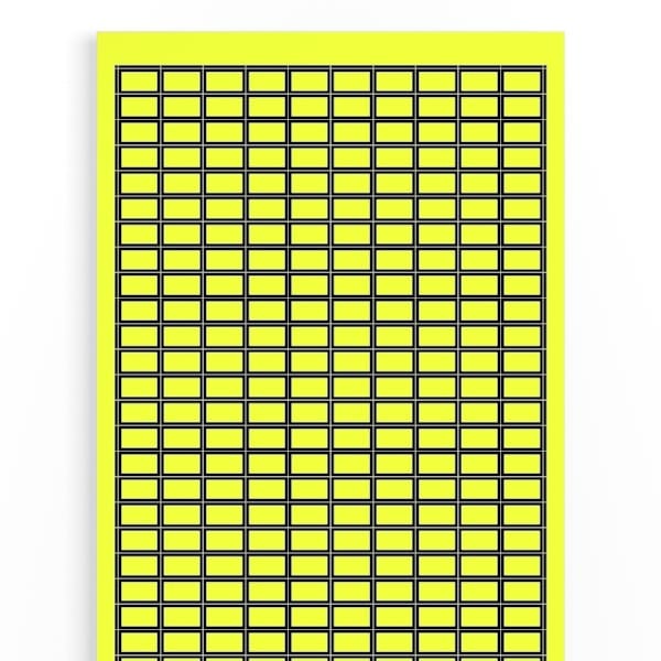 WEIDMÜLLER - Gerätemarkierung, selbstklebend, Pagetab, 15mm, Neutral, acrylbeschichtet, gelb