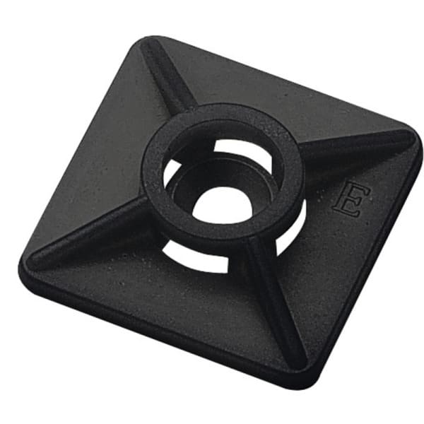 WEIDMÜLLER - Kabelbinderhalter, selbstklebend,mAx. Kabelbinderbreite: 3.6mm, schwarz
