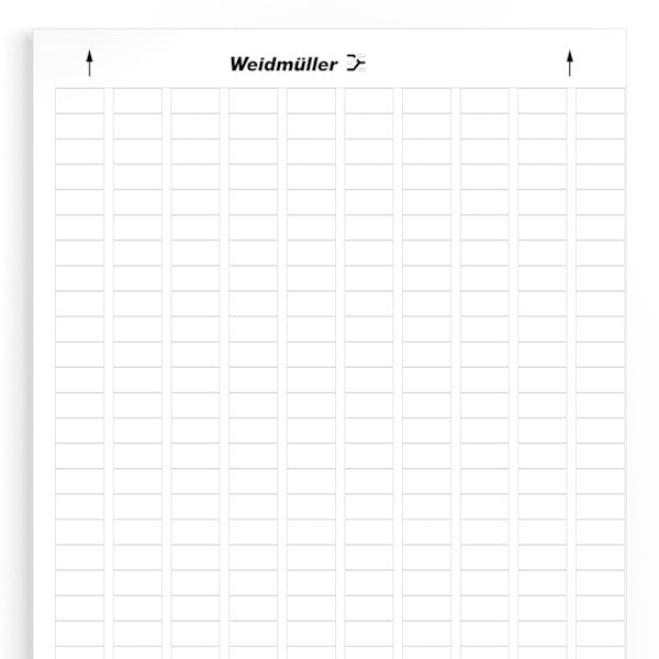 WEIDMÜLLER - Gerätemarkierung, selbstklebend, 17.8mm, Polyester, PVC frei, weiß