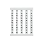WEIDMÜLLER - Klemmenmarkierung, Raster 5mm, Zahlen, senkrecht, weiß