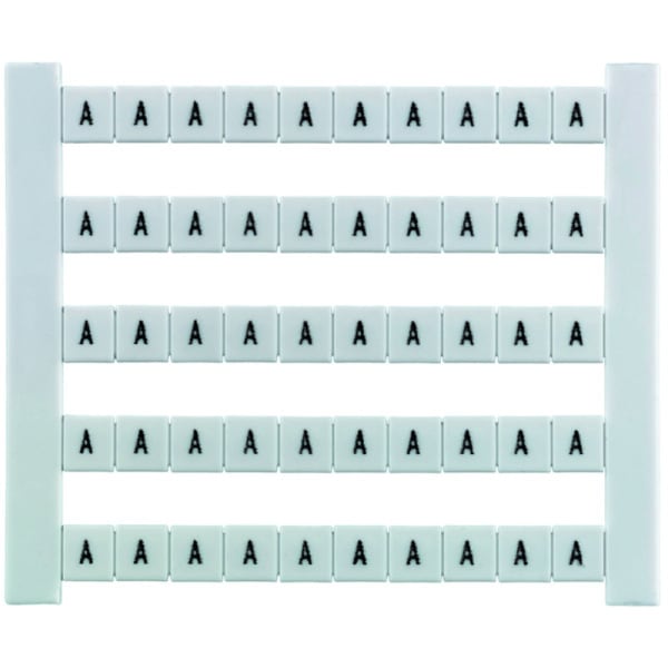 WEIDMÜLLER - Klemmenmarkierung, Raster 5mm, Buchstaben, groß, waagr., ws