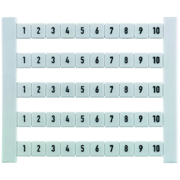 WEIDMÜLLER - Klemmenmarkierung, Raster 5mm, Zahlen, waagerecht, weiß