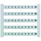 WEIDMÜLLER - Klemmenmarkierung, Raster 5mm, Zahlen, waagerecht, weiß