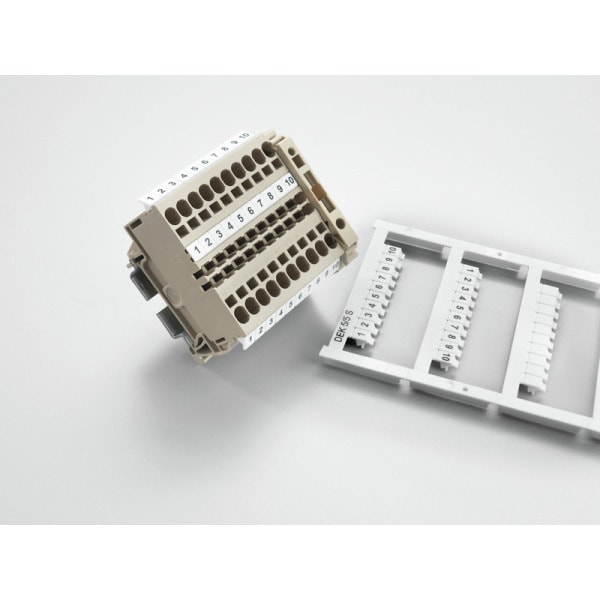 WEIDMÜLLER - Klemmenmarkierung, Raster 5mm, Zahlen, waagerecht, weiß
