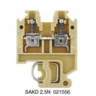 WEIDMÜLLER - Durchgangs-Reihenklemme, Schraubanschl, 2.5mm², 500V, 24A