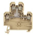 WEIDMÜLLER - Bauelement-Reihenklemme, Schraubanschl, 4mm², 500V, TS35, beige/gelb
