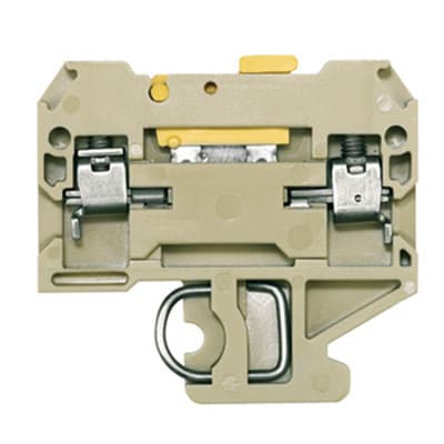 WEIDMÜLLER - Prüftrenn-Reihenklemme SAK, Schraub, 4mm², 400V, 10A, beige/gelb
