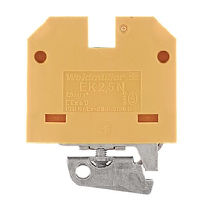 WEIDMÜLLER - Schutzleiter-Reihenklemme, Schraubanschl, 2.5mm², 800V, gelb/grün