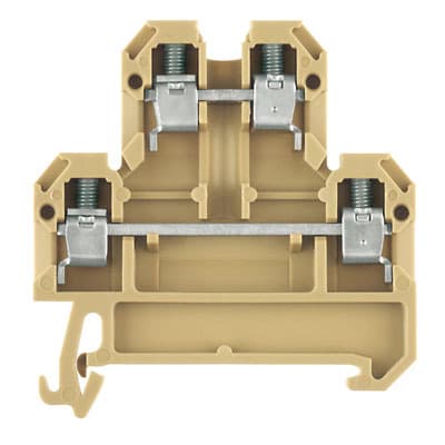 WEIDMÜLLER - Mehrstock-Reihenklemme, Schraubanschl, 4mm², 500V, 32A, beige/gelb