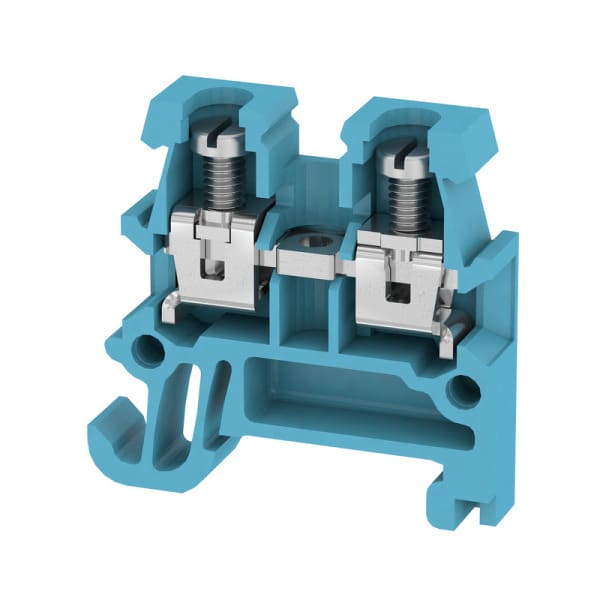 WEIDMÜLLER - Durchgangs-Reihenklemme, Schraubanschl, 1.5mm², 250V, 17.5A