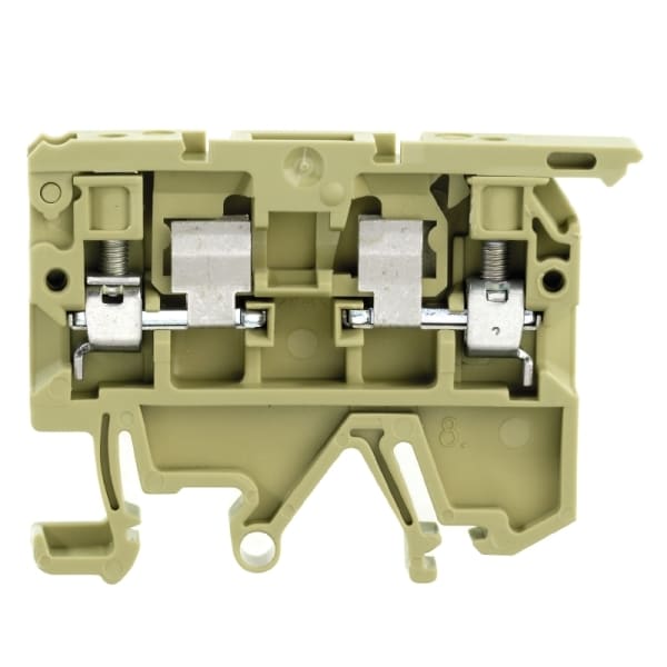 WEIDMÜLLER - Sicherungs-Reihenklemme, Schraubanschl, mit LED, 4mm², 24V, beige/gelb