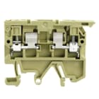 WEIDMÜLLER - Sicherungs-Reihenklemme, Schraubanschl, mit LED, 4mm², 24V, beige/gelb