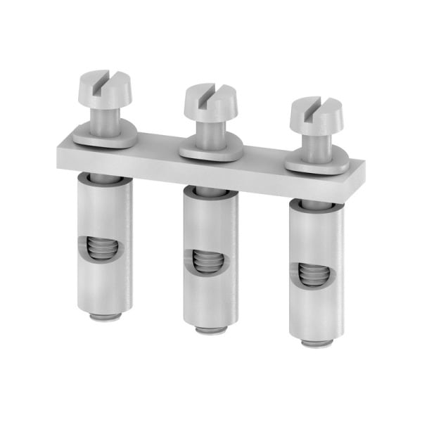 WEIDMÜLLER - Querverbinder, geschraubt, Pole:3, Raster 6mm, 57A, grau