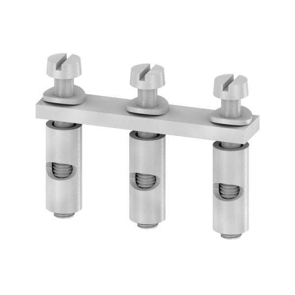 WEIDMÜLLER - Querverbinder, geschraubt, Pole:3, Raster 6mm, 76A, grau