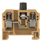 WEIDMÜLLER - Sicherungs-Reihenklemme, Schraubanschl, mit LED, 10mm², 500V, mittelgelb