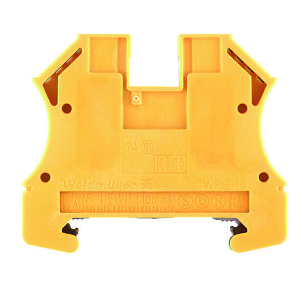 WEIDMÜLLER - Schutzleiter-Reihenklemme, Schraubanschl, 10mm², 800V, grün/gelb