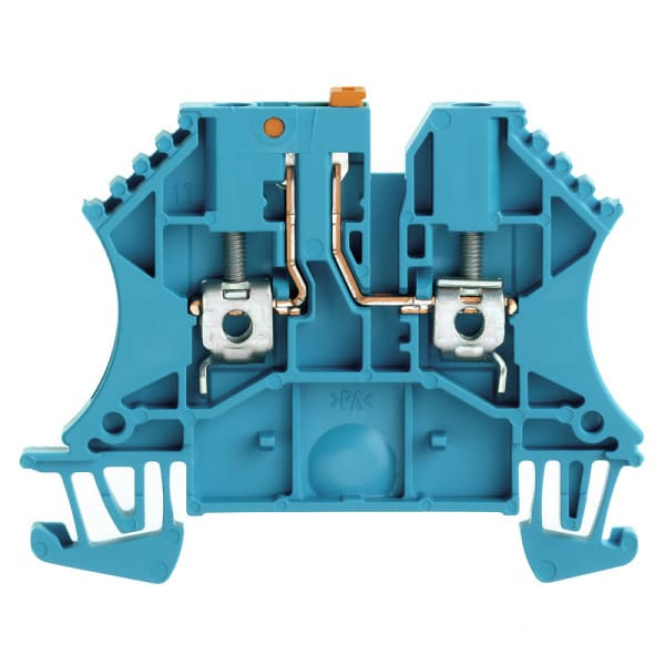 WEIDMÜLLER - Prüftrenn-Reihenklemme WTR, Schraub, 2.5mm², 500V, 24A, blau