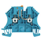 WEIDMÜLLER - Prüftrenn-Reihenklemme WTR, Schraub, 2.5mm², 500V, 24A, blau