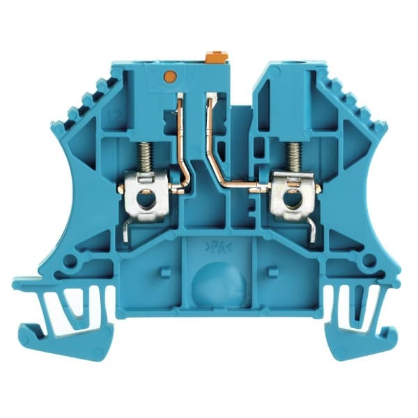 WEIDMÜLLER - Prüftrenn-Reihenklemme WTR, Schraub, 2.5mm², 800V, 24A, blau