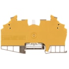 WEIDMÜLLER - Prüftrenn-Reihenklemme WDT, Schraub, 1.5mm², 250V,10A,dbeige/gelb