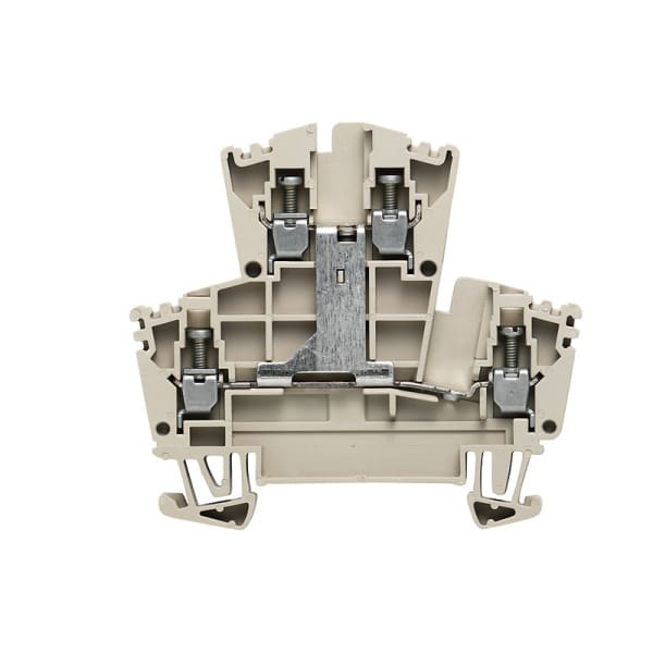 WEIDMÜLLER - Mehrstock-Reihenklemme, Schraubanschl, 2.5mm², 400V, 24A, dunkelbeige