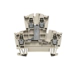 WEIDMÜLLER - Mehrstock-Reihenklemme, Schraubanschl, 2.5mm², 400V, 24A, dunkelbeige