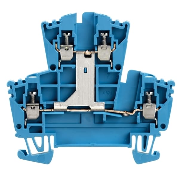 WEIDMÜLLER - Mehrstock-Reihenklemme, Schraubanschl, 2.5mm², 400V, 24A, blau