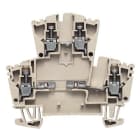 WEIDMÜLLER - Bauelement-Reihenklemme, Schraubanschl, 2.5mm², 400V, 10A, TS35, dunkelbeige