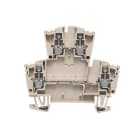 WEIDMÜLLER - Bauelement-Reihenklemme, Schraubanschl, 2.5mm², 400V, 10A, TS35, dunkelbeige
