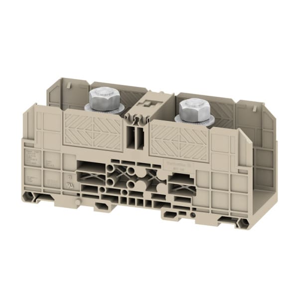 WEIDMÜLLER - Bolzenklemme, Bolzen, 185mm², 1000V, 353 A, M 12, TS 35, dunkelbeige