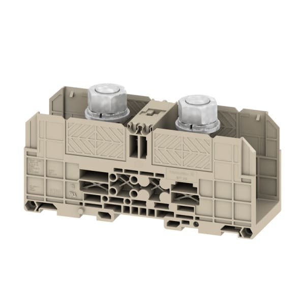 WEIDMÜLLER - Bolzenklemme, Bolzen, 300mm², 1000, 520A, M 16, TS 35, dunkelbeige