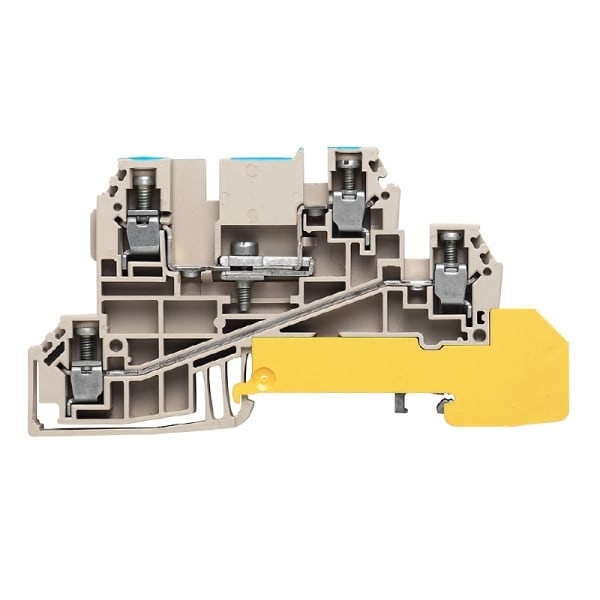 WEIDMÜLLER - Mehrstock-Reihenklemme, Schraubanschl, 2.5mm², 400V, 24A, dunkelbeige