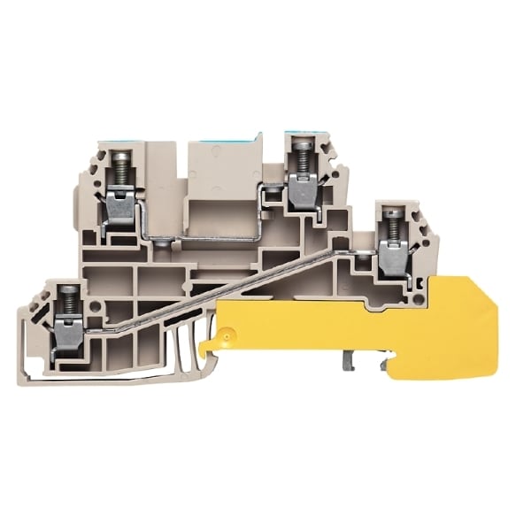 WEIDMÜLLER - Mehrstock-Reihenklemme, Schraubanschl, 2.5mm², 400V, 24A, dunkelbeige