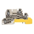 WEIDMÜLLER - Mehrstock-Reihenklemme, Schraubanschl, 2.5mm², 400V, 24A, dunkelbeige