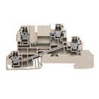 WEIDMÜLLER - Mehrstock-Reihenklemme, Schraubanschl, 2.5mm², 400V, 24A, dunkelbeige