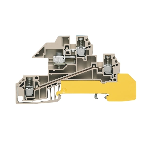 WEIDMÜLLER - Mehrstock-Reihenklemme, Schraubanschl, 2.5mm², 400V, 24A, dunkelbeige