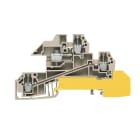 WEIDMÜLLER - Mehrstock-Reihenklemme, Schraubanschl, 2.5mm², 400V, 24A, dunkelbeige