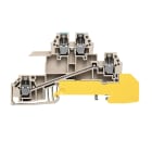 WEIDMÜLLER - Mehrstock-Reihenklemme, Schraubanschl, 2.5mm², 400V, 24A, dunkelbeige