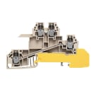 WEIDMÜLLER - Mehrstock-Reihenklemme, Schraubanschl, 2.5mm², 400V, 24A, dunkelbeige