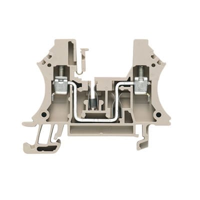 WEIDMÜLLER - Bauelement-Reihenklemme, Schraubanschl, 4mm², 250V, 32A, TS35, dunkelbeige