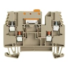 WEIDMÜLLER - Prüftrenn-Reihenklemme WTR, Schraub, 2.5mm², 400V, 16A, dunkelbeige