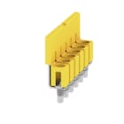 WEIDMÜLLER - Querverbinder, geschraubt, Pole:6, Raster 5.1mm, Isoliert, 32A, gelb