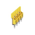 WEIDMÜLLER - Querverbinder, geschraubt, Pole:4, Raster 16mm, Isol., 112A, gelb