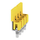 WEIDMÜLLER - Querverbinder, geschraubt, Pole:4, Raster 6.1mm, Isoliert, 41A, gelb