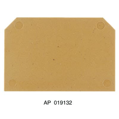 WEIDMÜLLER - Abschlussplatte (Klemmen), 54x3mm, dunkelbeige, gelb