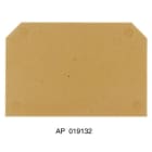 WEIDMÜLLER - Abschlussplatte (Klemmen), 54x3mm, dunkelbeige, gelb