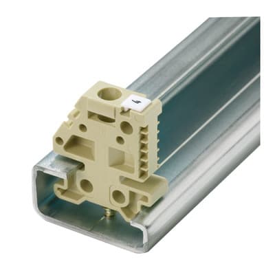 WEIDMÜLLER - Endwinkel, Wemid, beige, Tragschiene: TS32, geschraubt